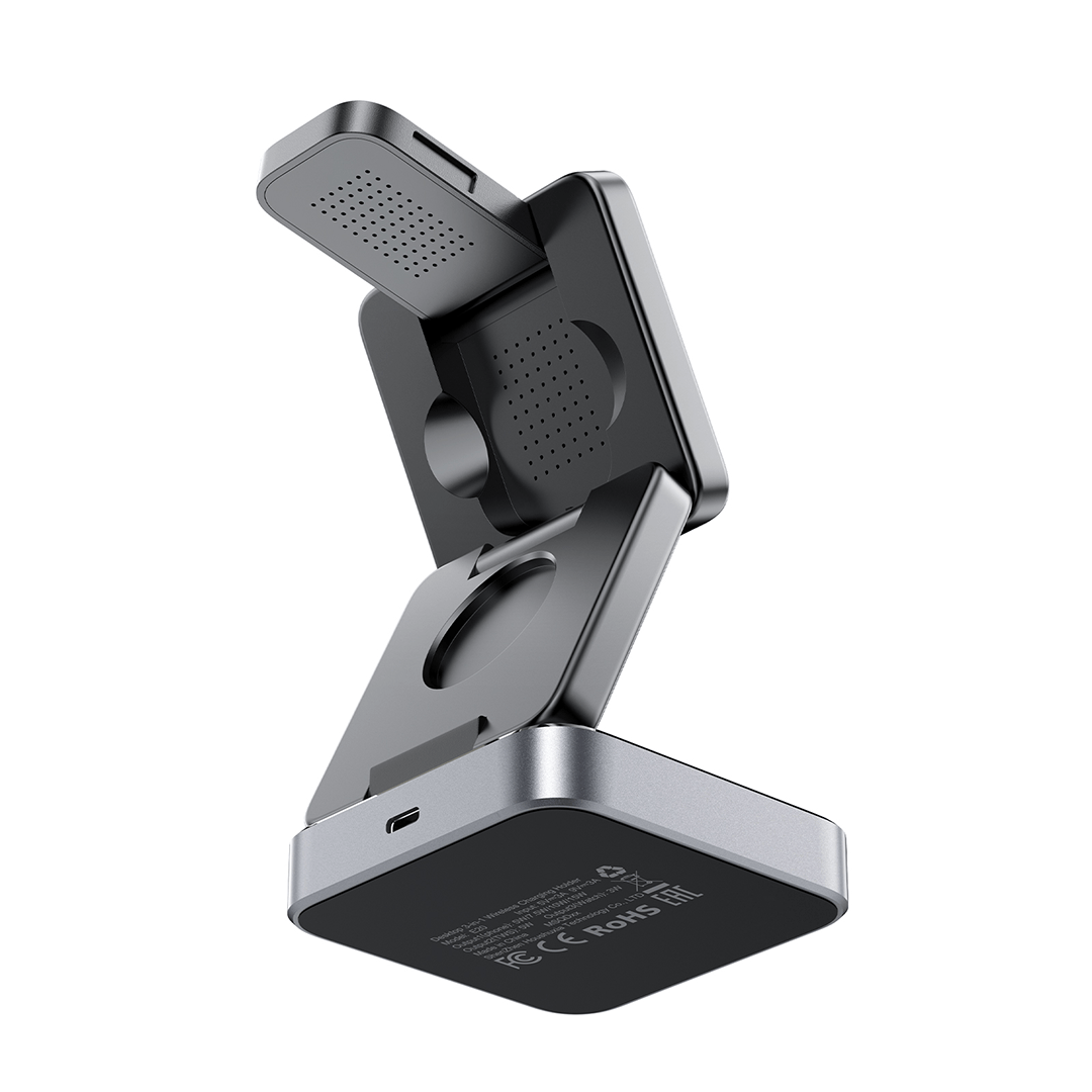 AceFast 3-in-1 Fast Wireless Charging Desktop Holder (23W)