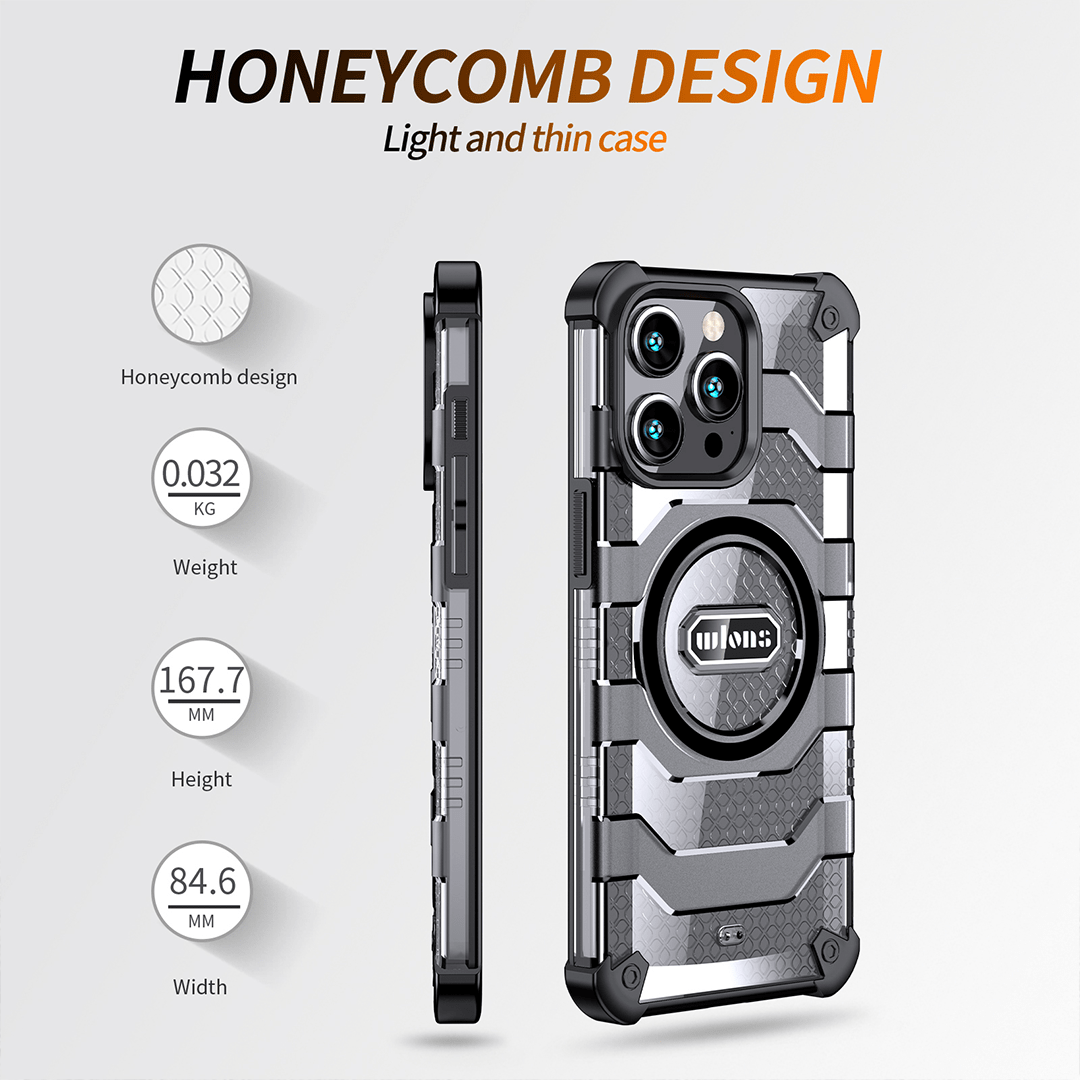 WLONS Hybrid Military Magnetic Case for iPhone 15 Series