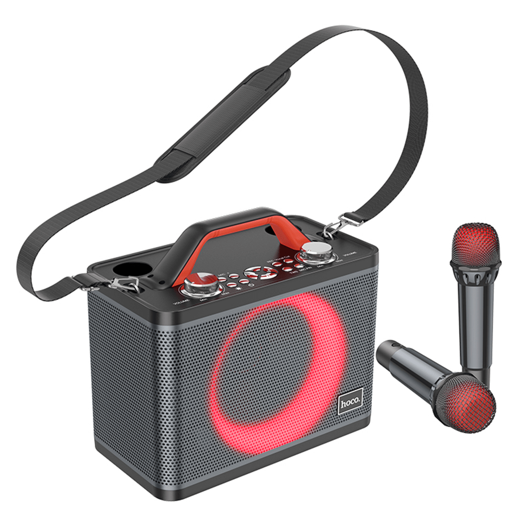 HOCO Jenny Wireless Karaoke Bluetooth Speaker with Dual Wireless Microphones