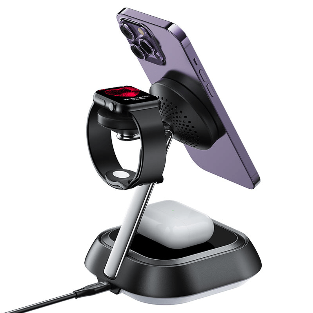 AceFast 3-in-1 Fast Charging Magnetic Wireless Desktop Stand