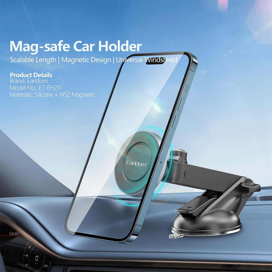 Earldom Magsafe Smartphone Holder with Suction Cup for Car