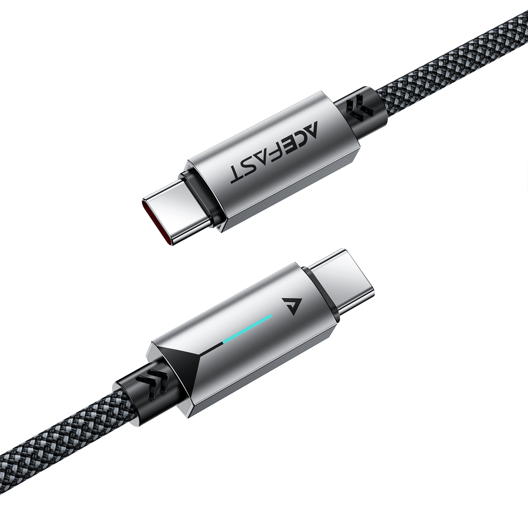 AceFast PD 60W USB-C Fast Charging Aluminum Alloy Braided Power Indicating Cable (1.2M)
