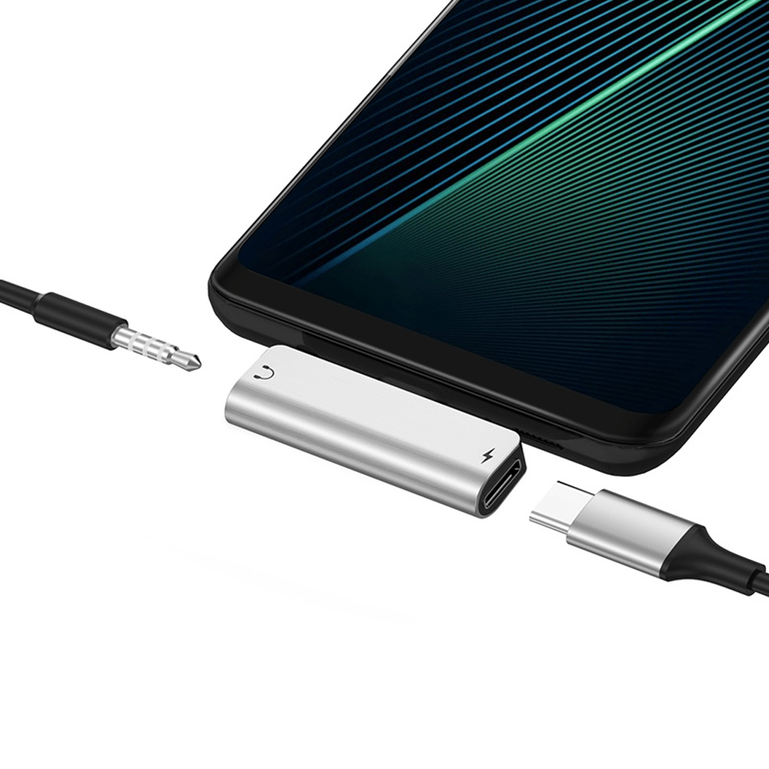 HOCO 2-in-1 USB-C Audio Convertor