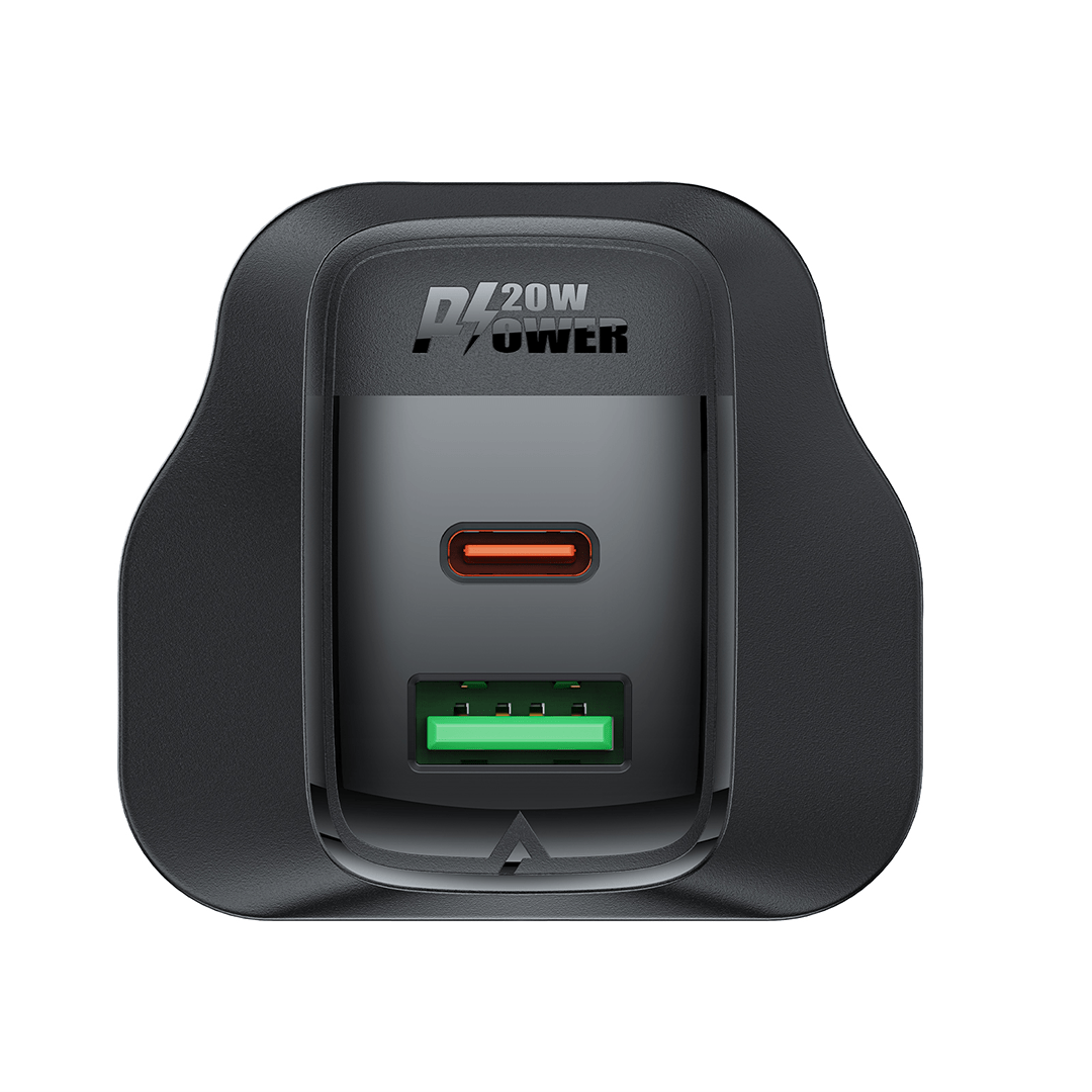 AceFast PD20W Dual USB-C / USB-A Fast Charger (UK)
