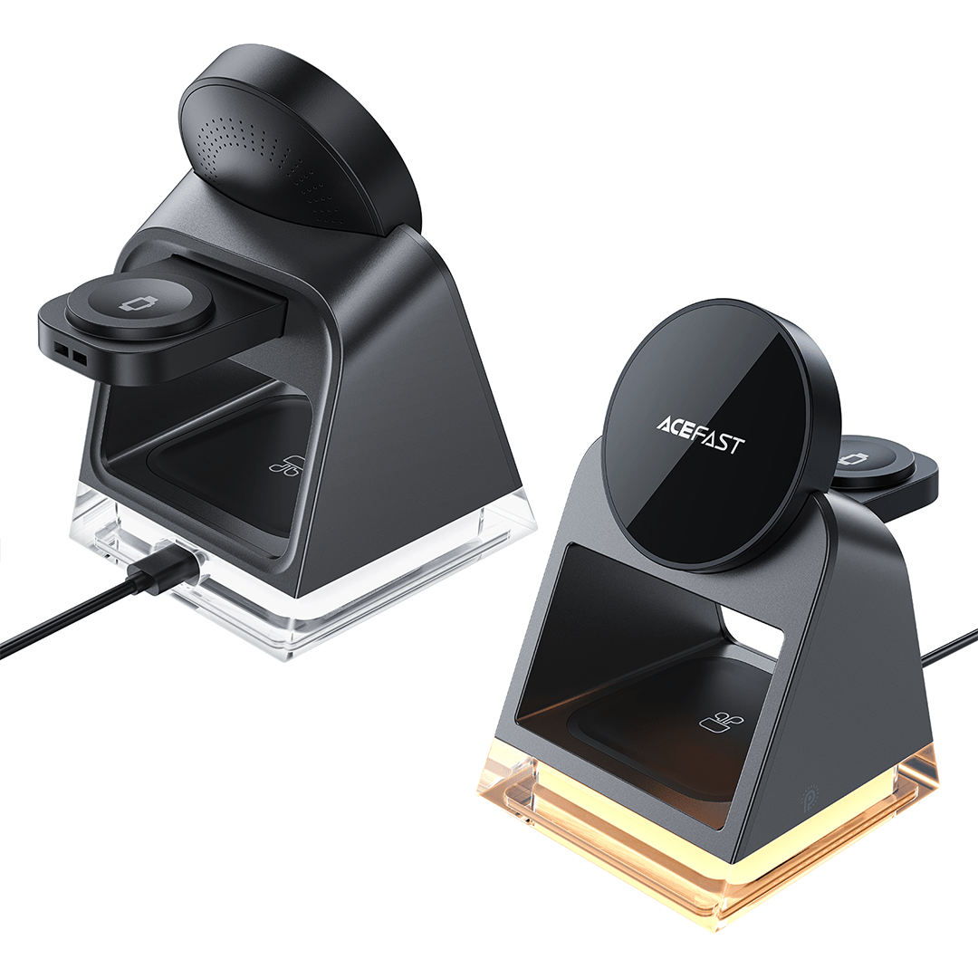 AceFast 3-in-1 Fast Wireless Charging Desktop Holder (20.5W)