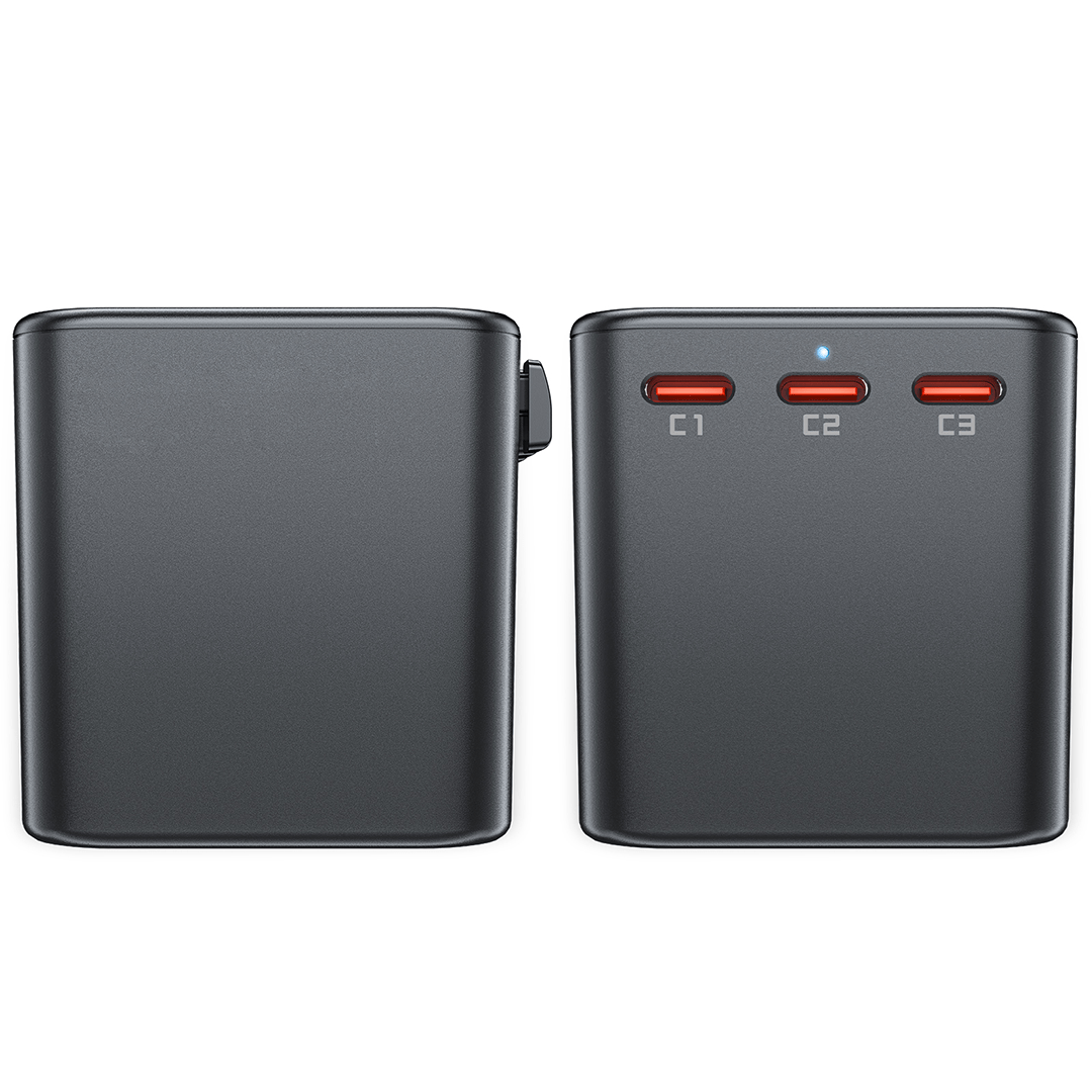 AceFast 75W PD GaN Universal Travel Charging Adapter