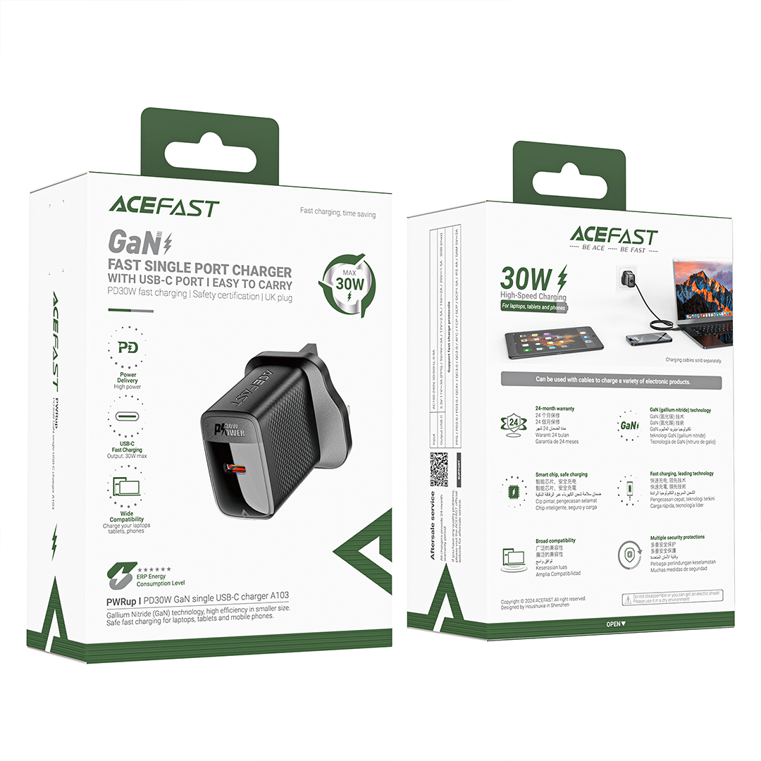 AceFast PD30W USB-C GaN Fast Charger (UK)