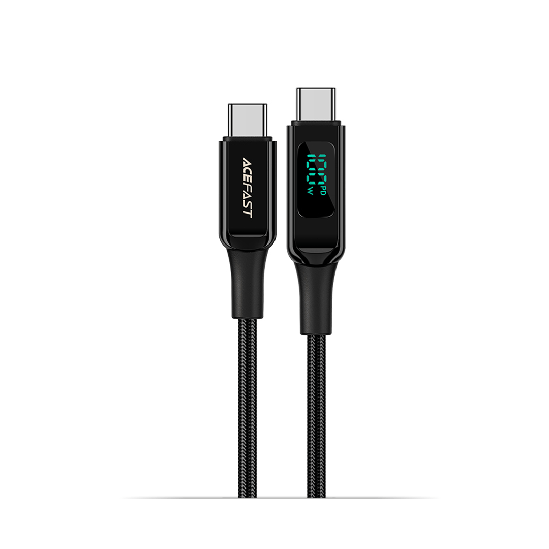 AceFast Digital Display Fast Charging Braided Cable (1M)