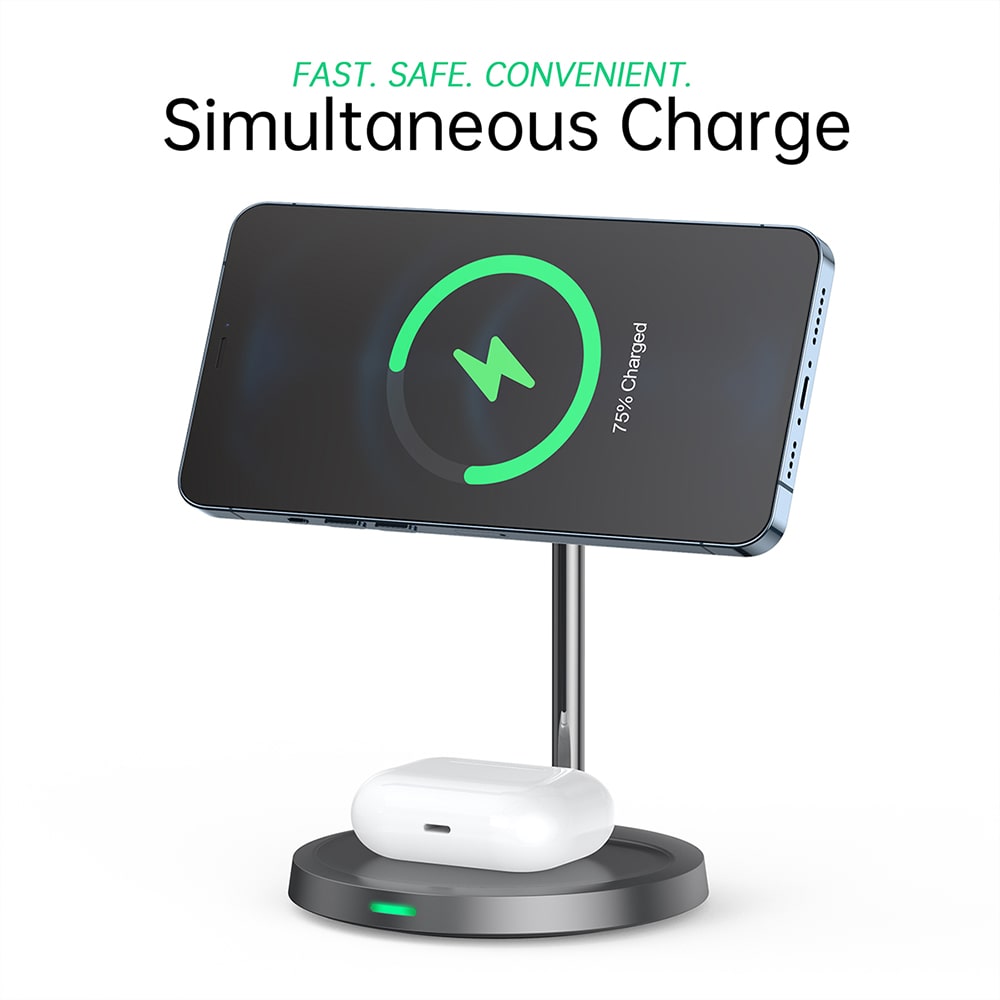 2-in-1 MagLeap Wireless Charging Stand