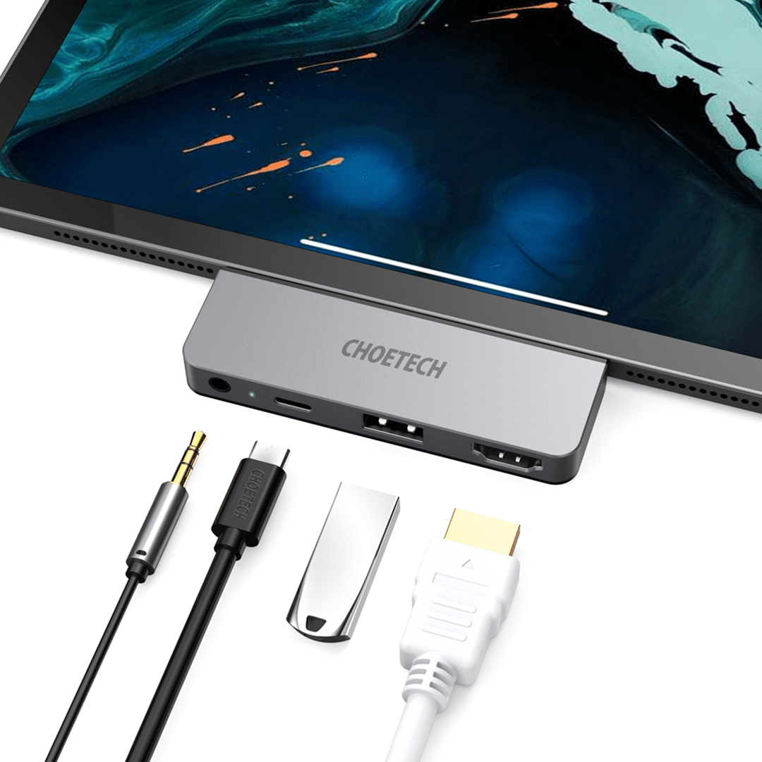 CHOETECH 4-in-1 USB-C Hub for iPad