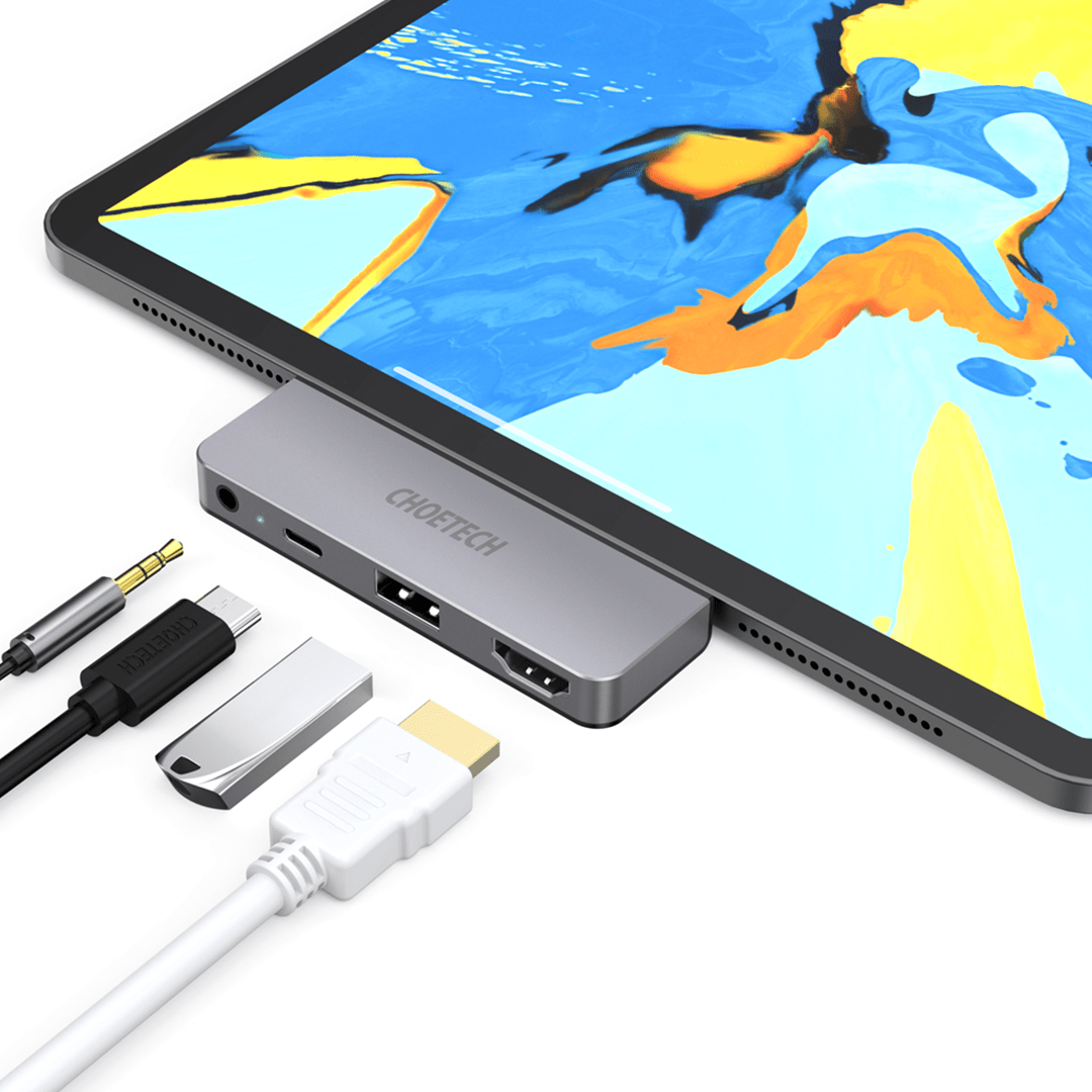 CHOETECH 4-in-1 USB-C Hub for iPad