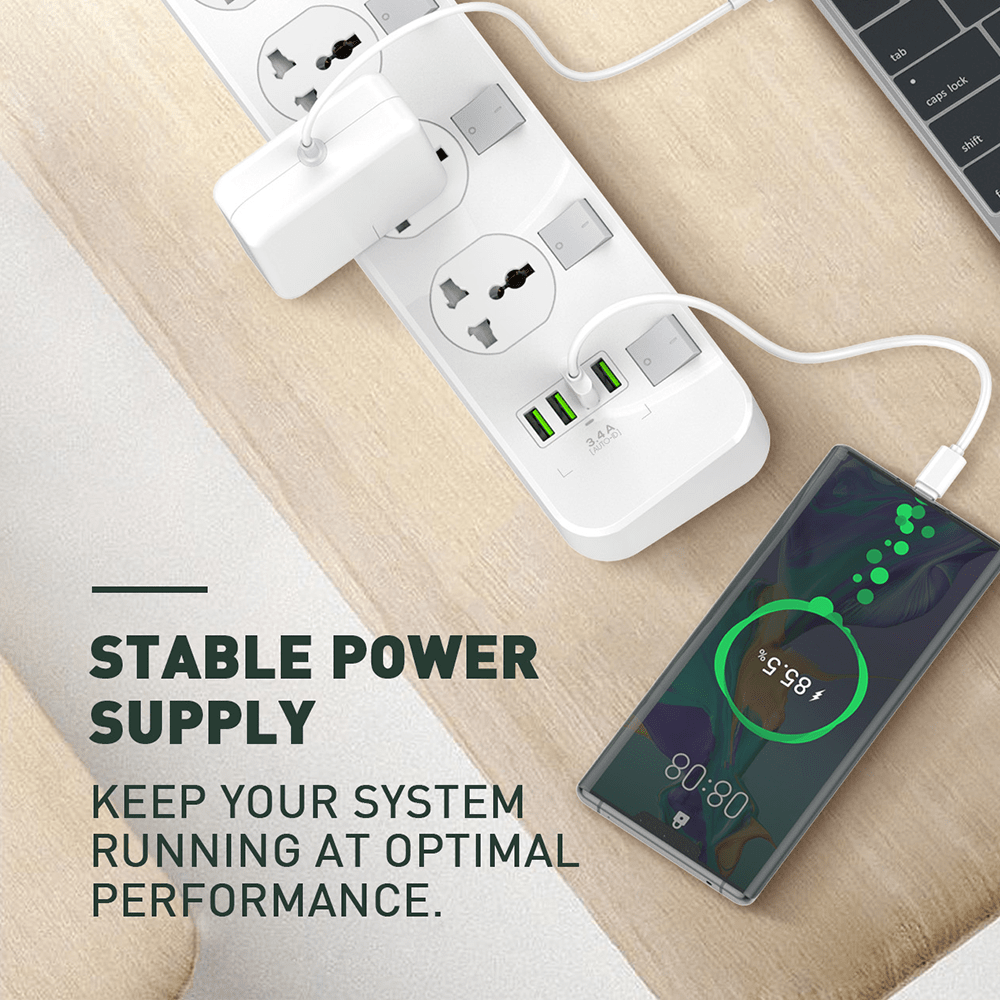 LDNIO 4-USB Charging 4-outlet Surge Protection Strip