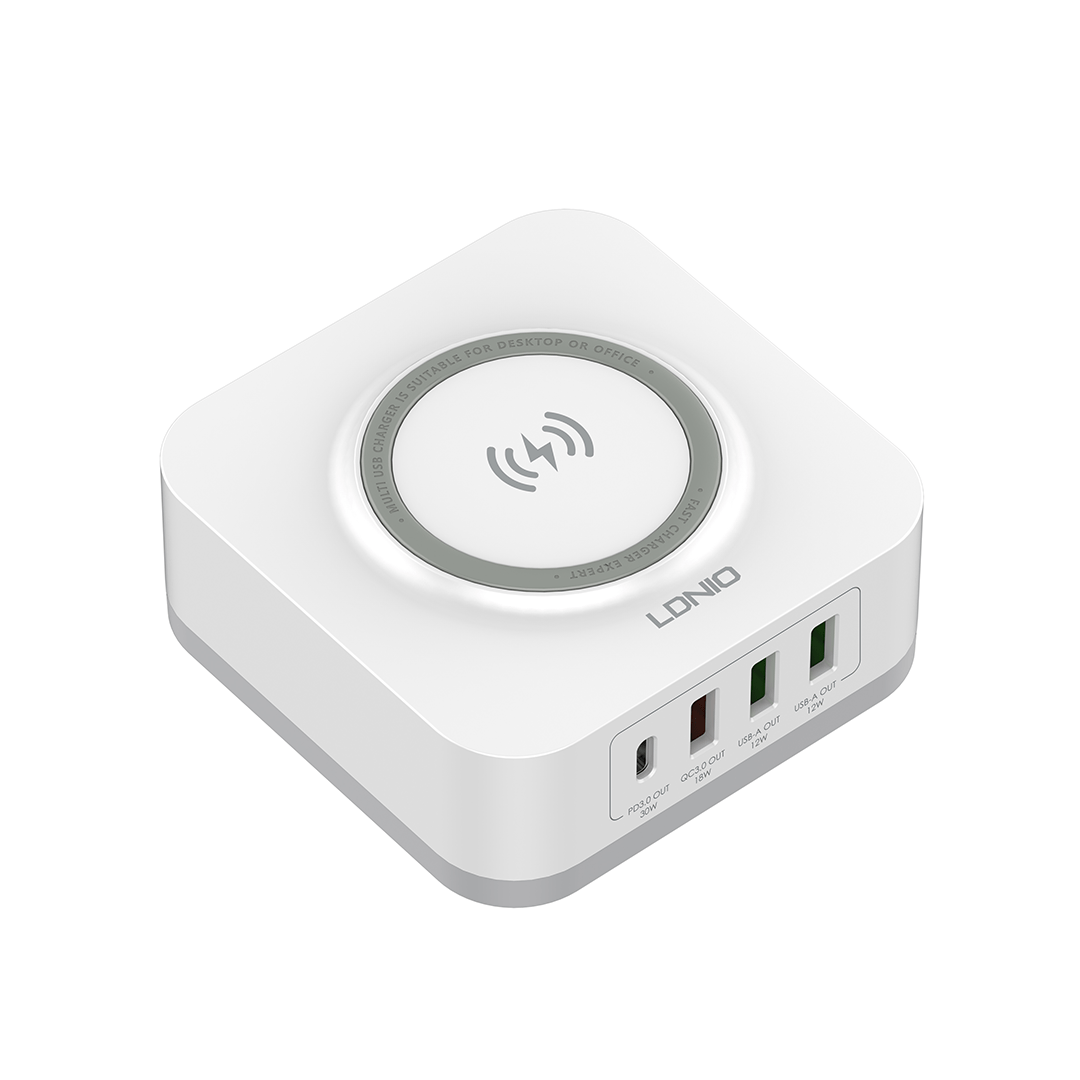 LDNIO 32W Desktop Wireless +QC3.0/PD 30W Fast Charger