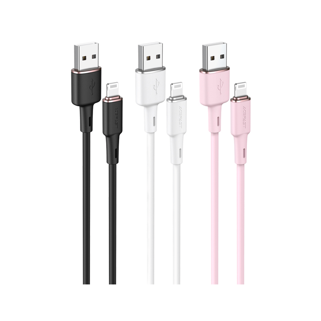 AceFast USB to Lightning Zinc Alloy Silicone Cable (1M)