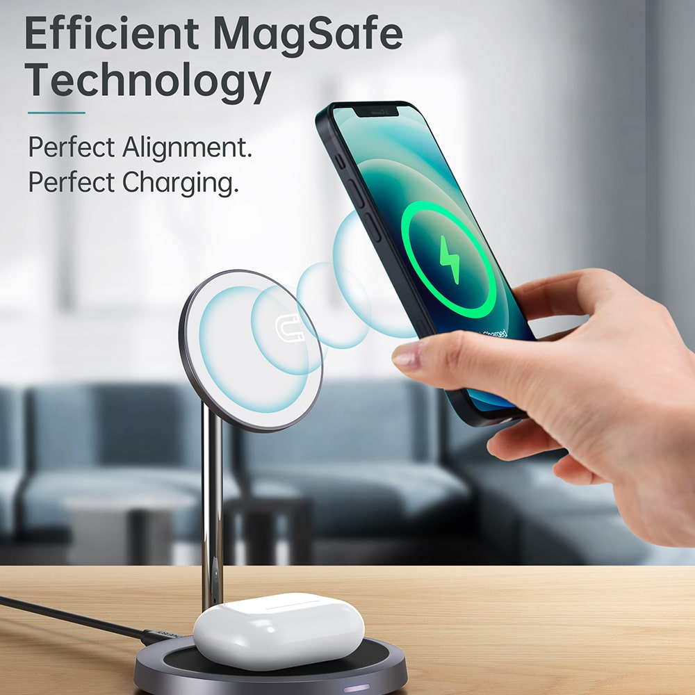 2-in-1 MagLeap Wireless Charging Stand