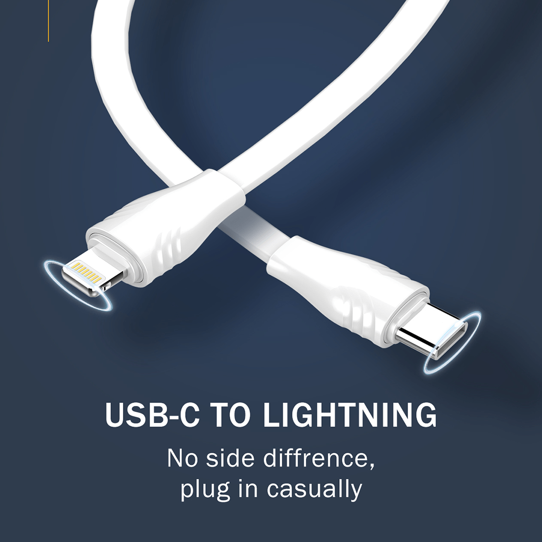 LDNIO 30W USB-C to Lightning Flat Cable