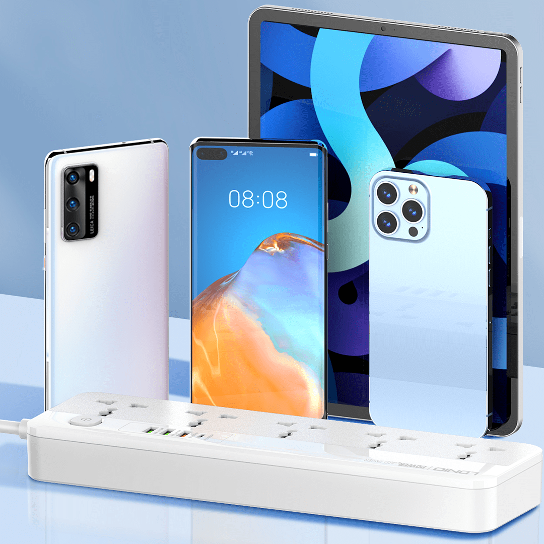 LDNIO USB-A and USB-C Fast Charging with 5-Outlet Surge Protection Power Strip