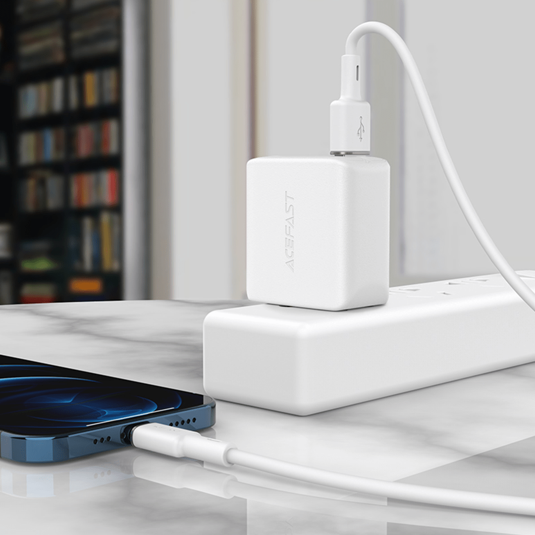 AceFast USB to Lightning Zinc Alloy Silicone Cable (1M)