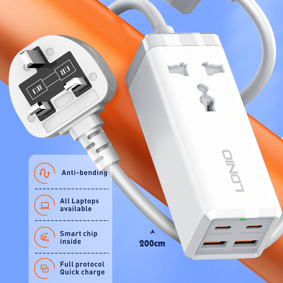 LDNIO 65W Portable Desktop Power Strip