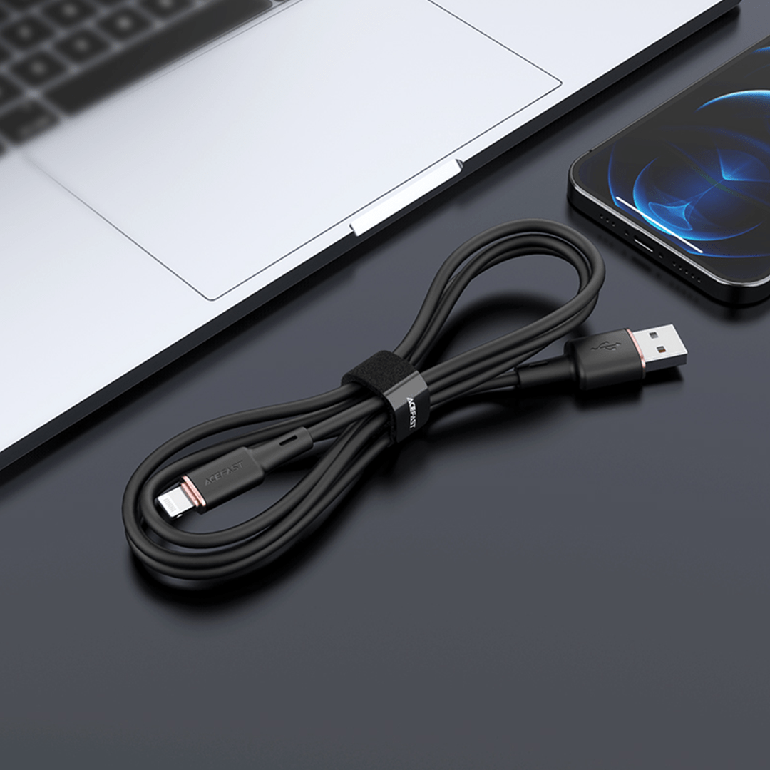 AceFast USB to Lightning Zinc Alloy Silicone Cable (1M)