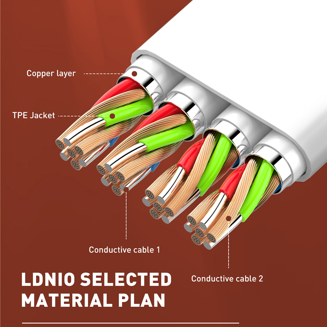 LDNIO 65W USB-C to USB-C Flat Cable