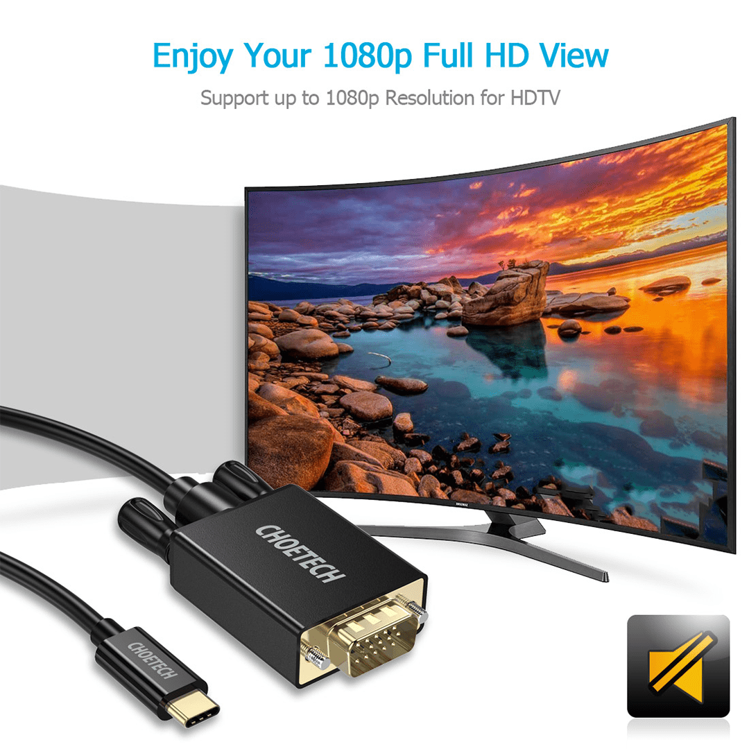 CHOETECH USB-C to VGA Cable
