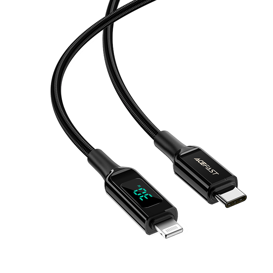 AceFast Digital Display Fast Charging Braided Cable (1M)