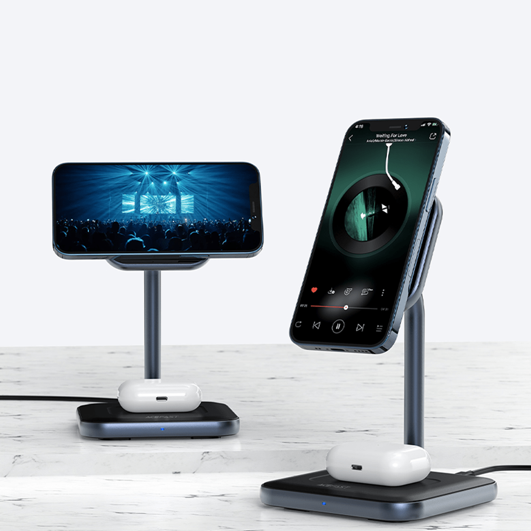 AceFast 2-in-1 Wireless 15W Fast Charging Stand