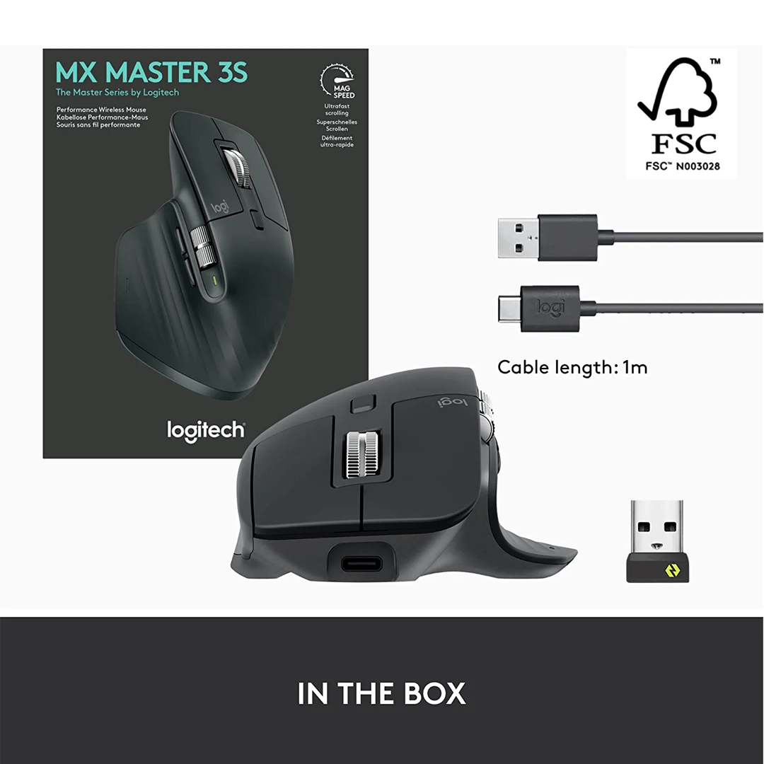 Logitech MX Master 3 Wireless Performance Mouse