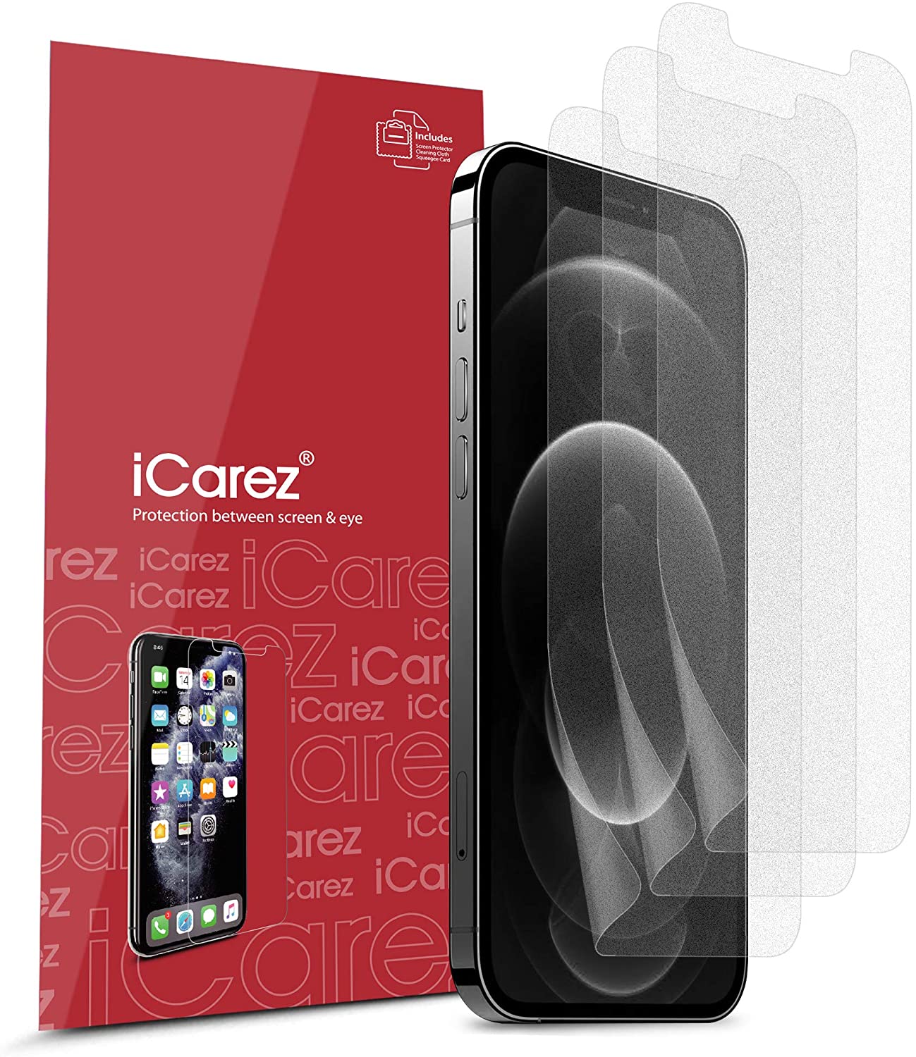 iCarez Anti-glare for iPhone 12 Pro Max
