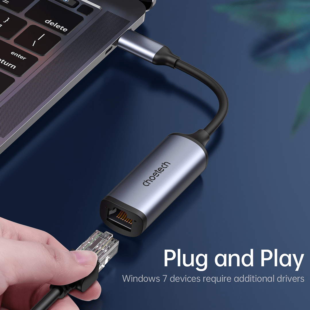 CHOETECH USB-C to Gigabit 2.5G Ethernet Adapter