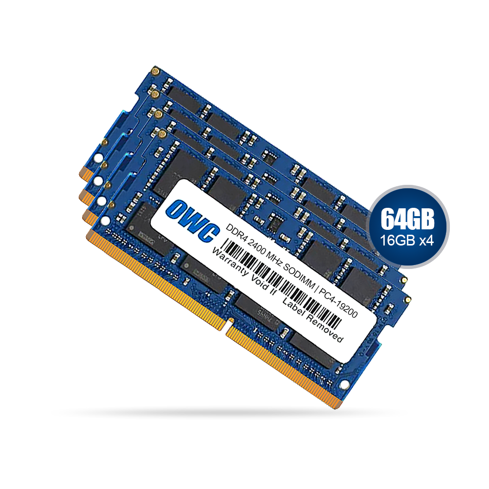 OWC 64GB DDR4 2400MHz SODIMM Memory Upgrade Kit (4x16GB)