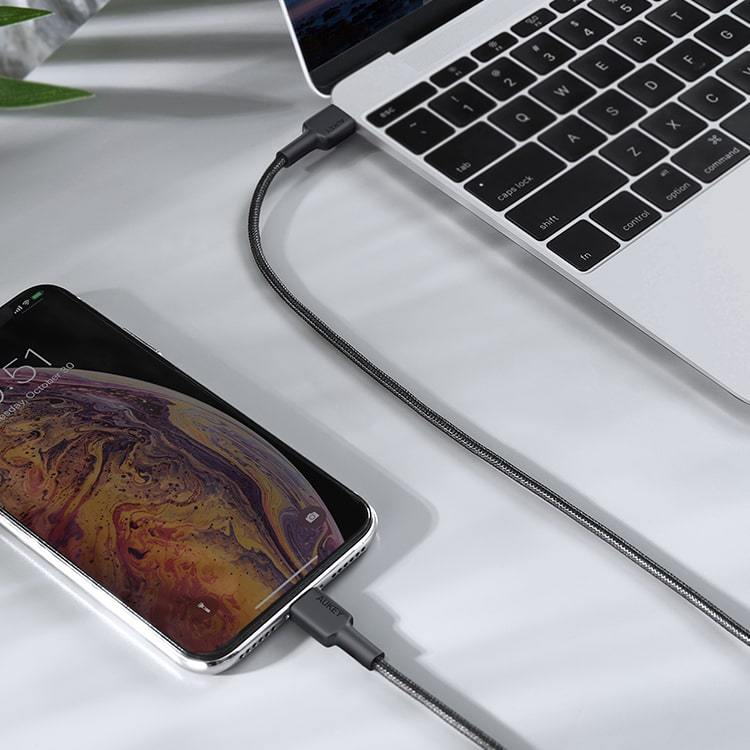 AUKEY® Braided USB-C to Lightning Cable (3.9ft) - Add-on™ Store