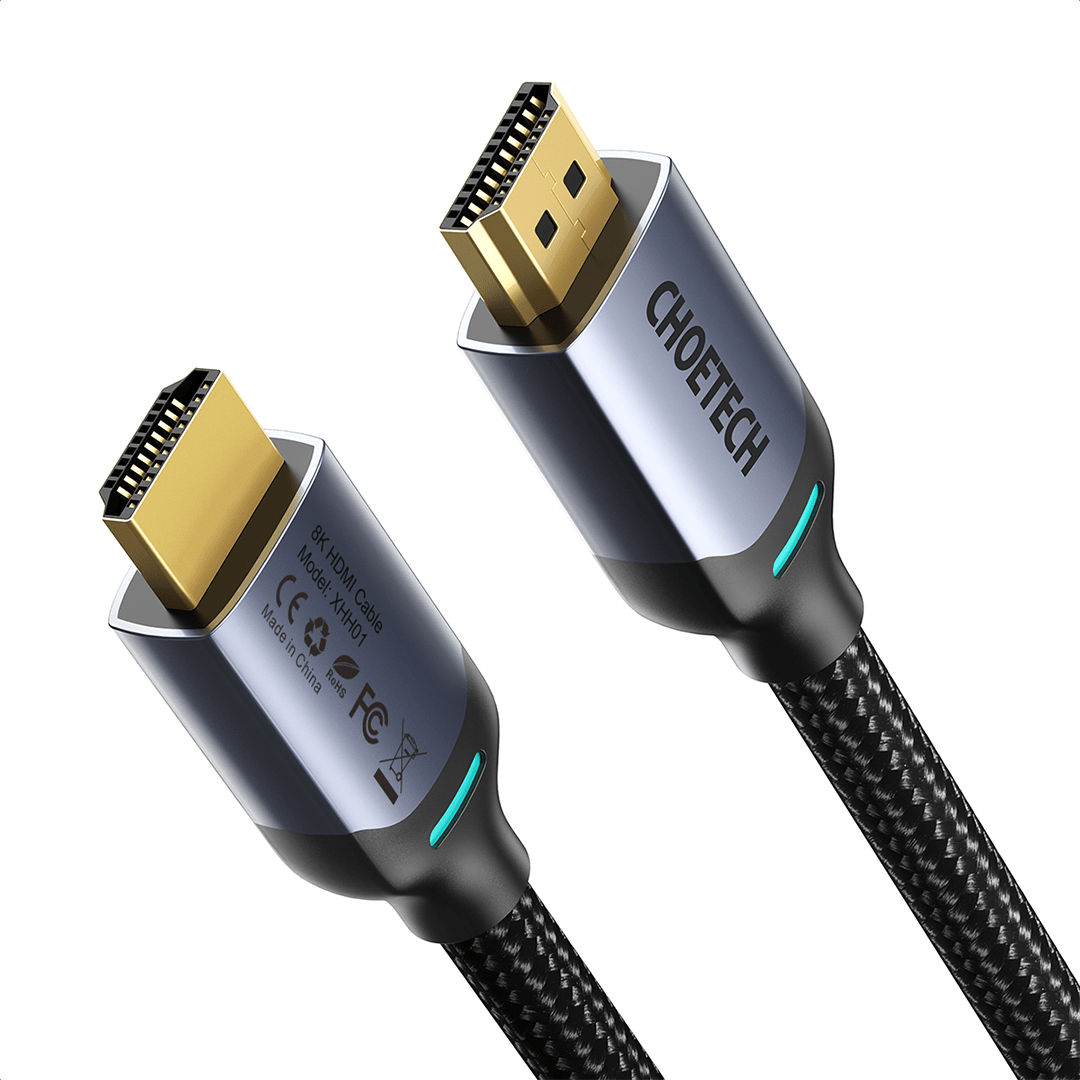 CHOETECH 8K HDMI 2.1 Braided Cable - 60Hz 48Gbps (2M)