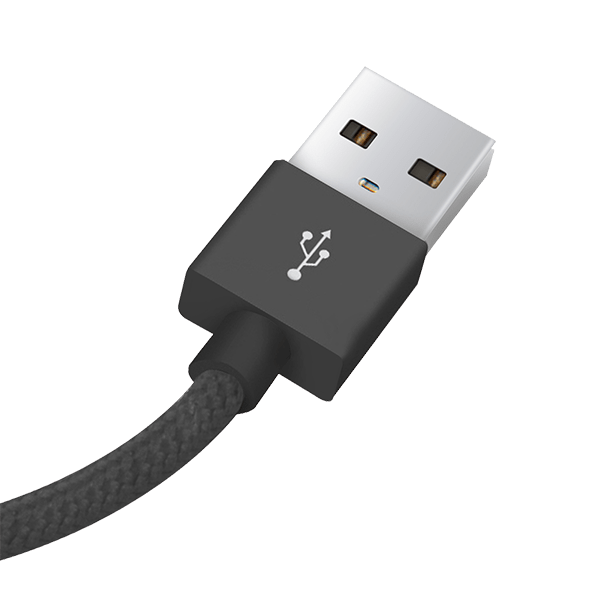 VOKAMO Lightning to USB Braided Rope Cable (7 Inch) - Add-on™ Store