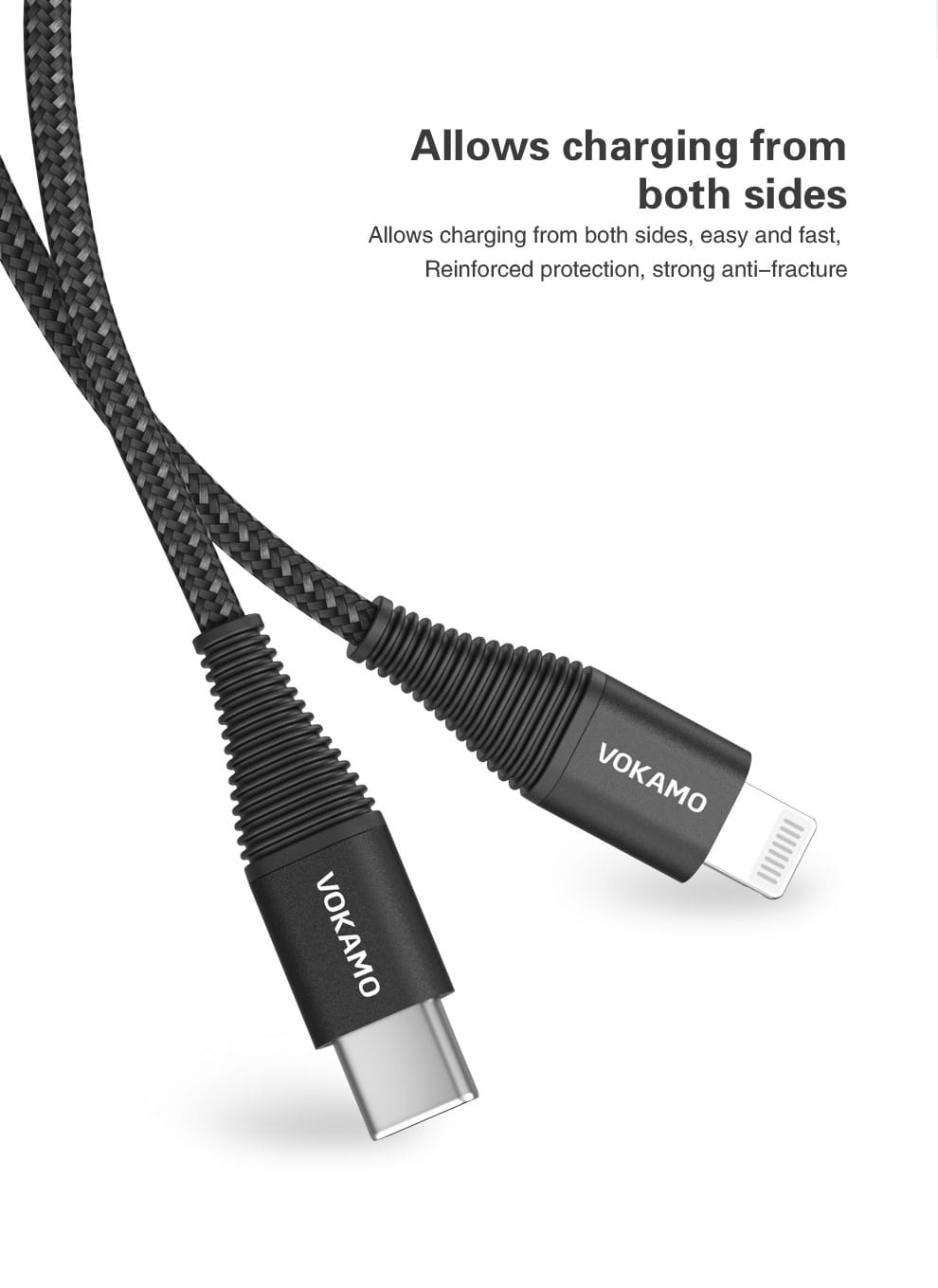 VOKAMO USB-C to Lightning Cable (1.2M) - Add-on™ Store