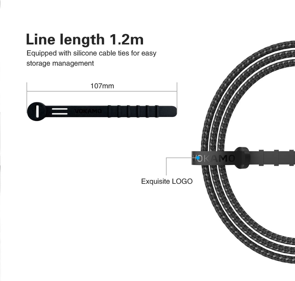 VOKAMO USB-C to Lightning Cable (1.2M) - Add-on™ Store