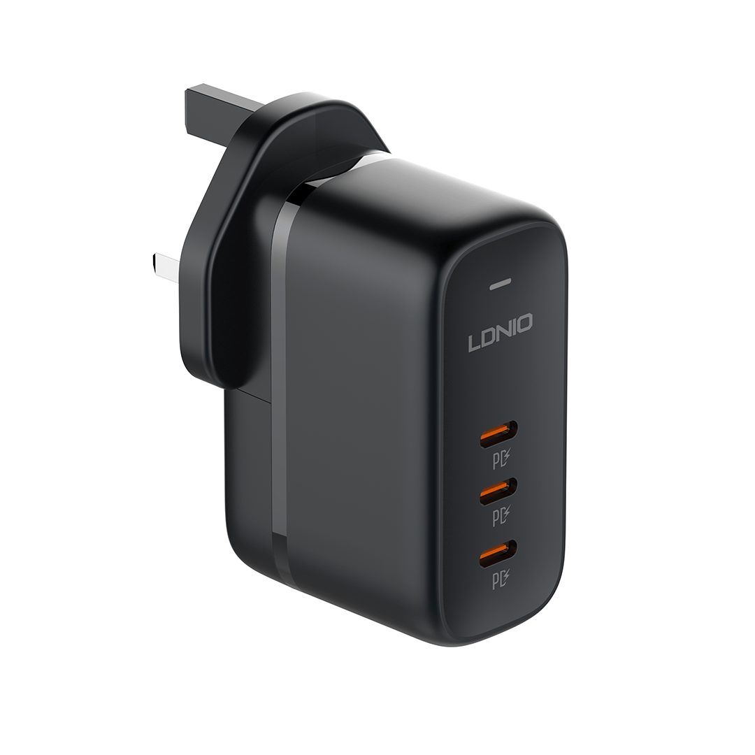 LDNIO 65W USB-C x 3 GaN Fast Charging Travel Adapter