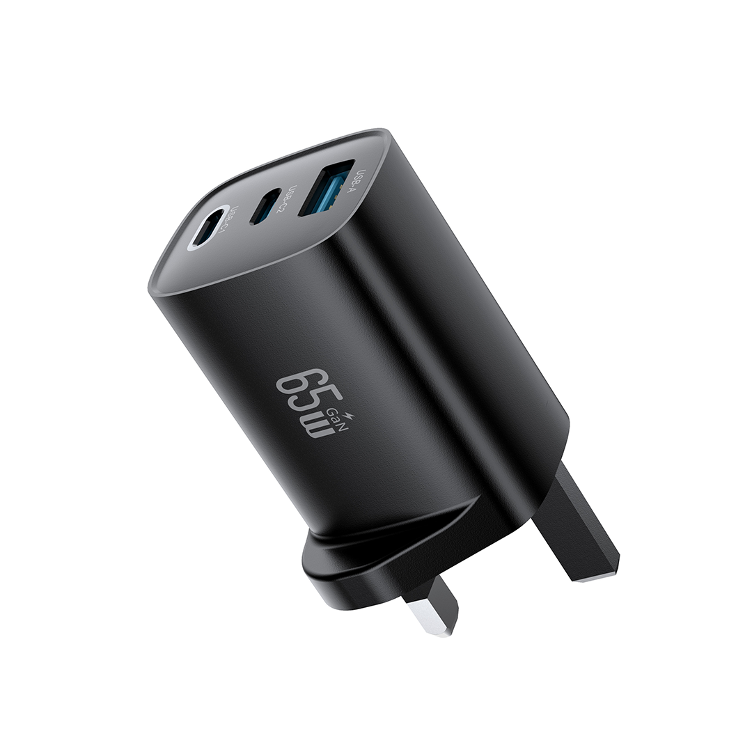 Palpro 65W GaN Dual Port USB-C+USB-A PD Charger