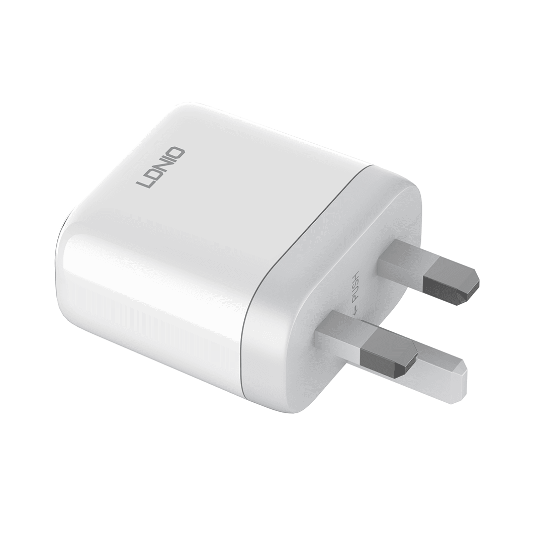 LDNIO 35W Dual USB-C MFI Certified Fast Charger (UK)