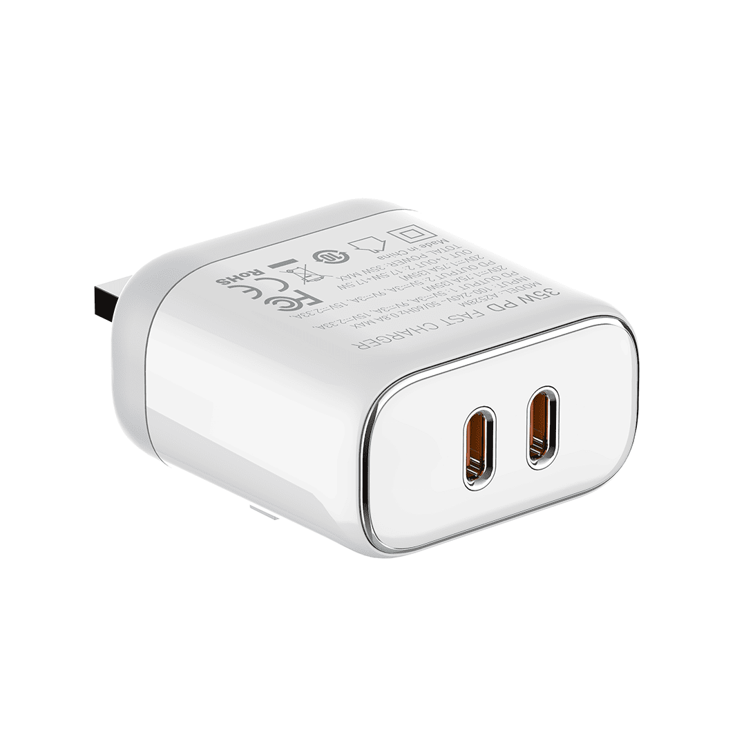 LDNIO 35W Dual USB-C MFI Certified Fast Charger (UK)