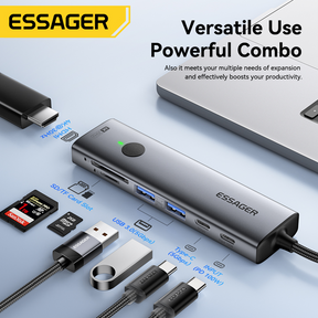 Essager 100W PD 7-in-1 USB-C Expansion Hub with 4K HDMI Output