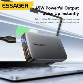 Essager 45W Gallium Nitride Ultra Thin Fast Travel Charger