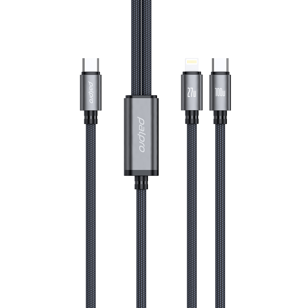Palpro 2-in-1 USB-C Fast Charging Braided Cable (1.2m)