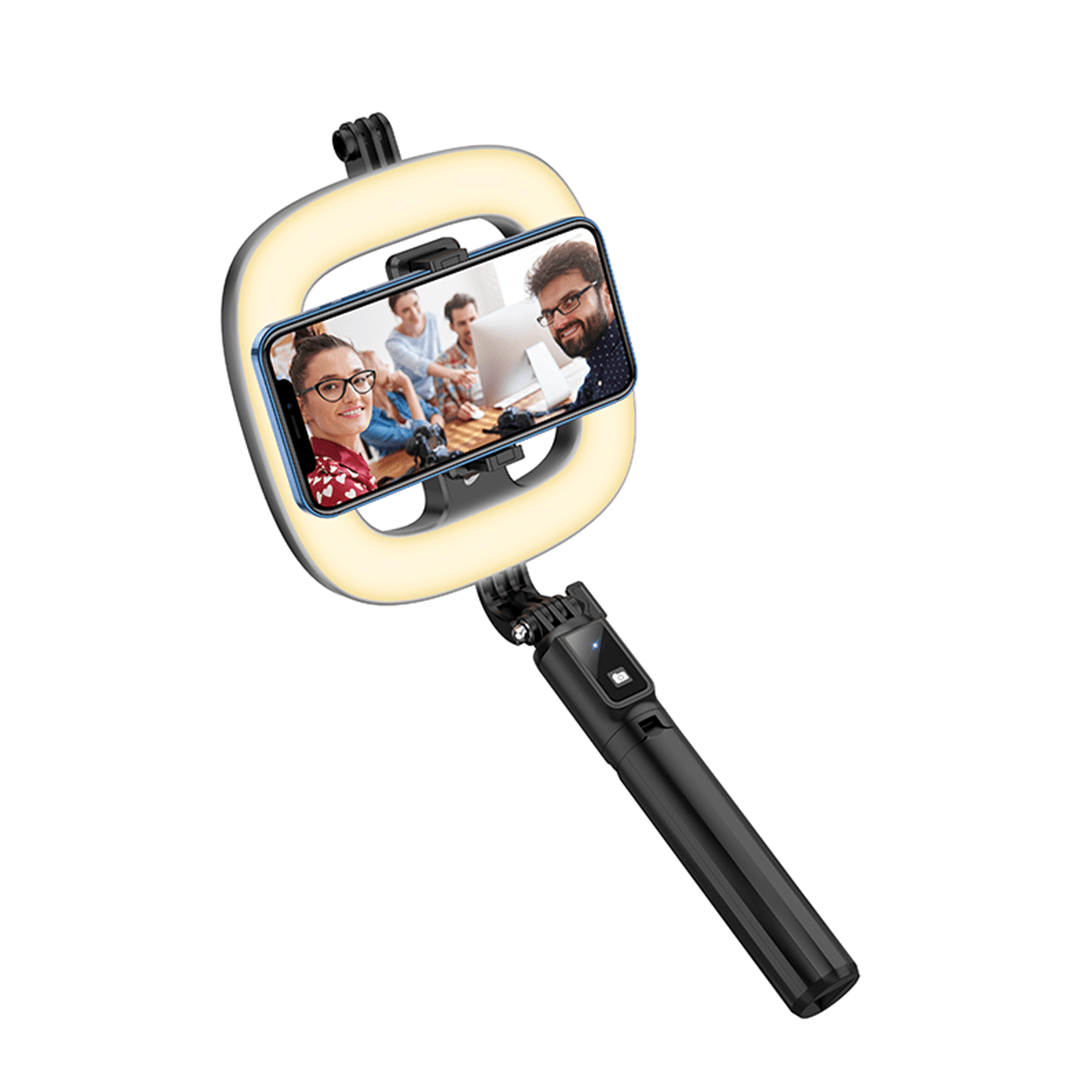 HOCO Wireless Selfie Stick with LED Fill Light