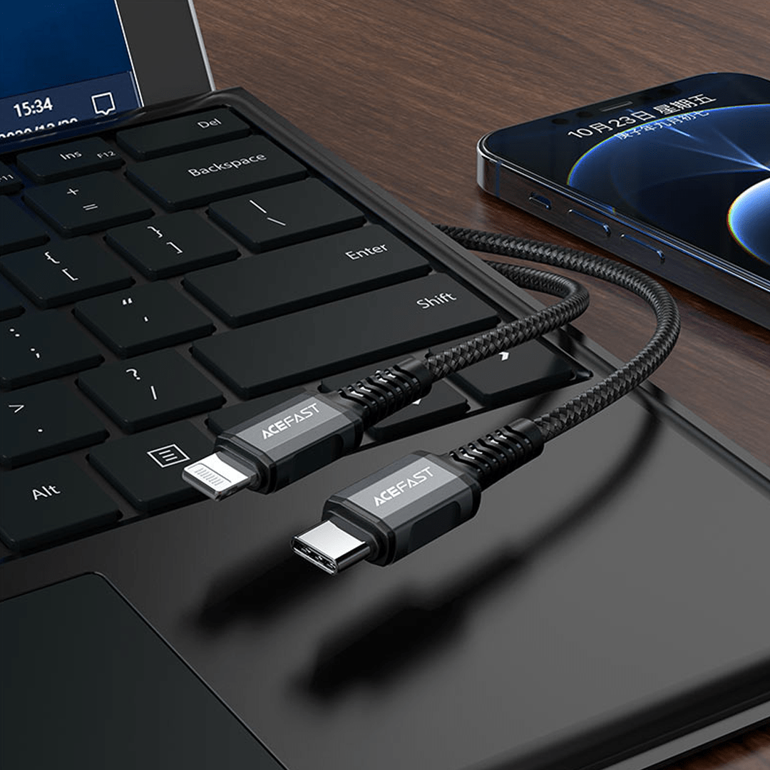 AceFast USB-C to Lightning Braided Cable (1M)