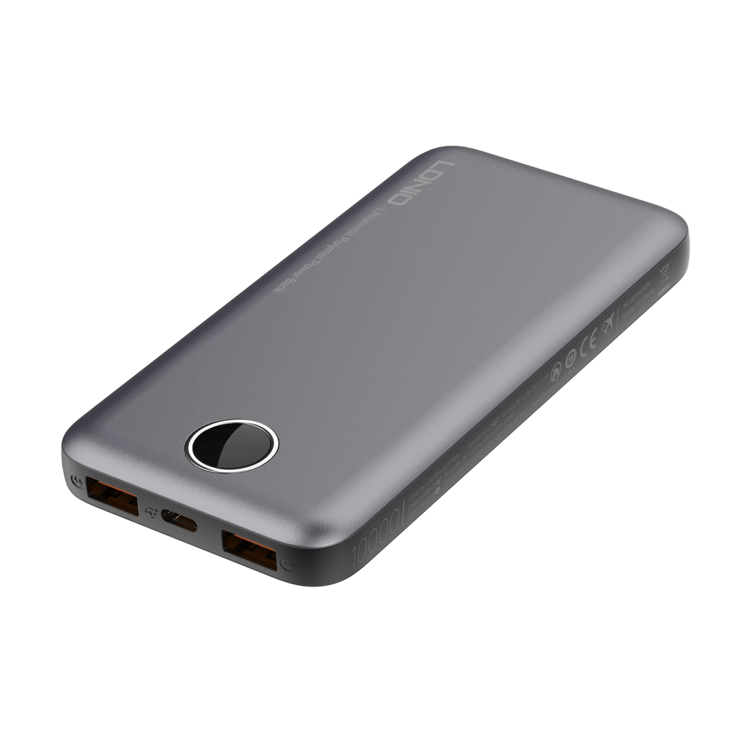 LDNIO 10000mAh Ultra Slim LED Digital Display Fast Charging PowerBank