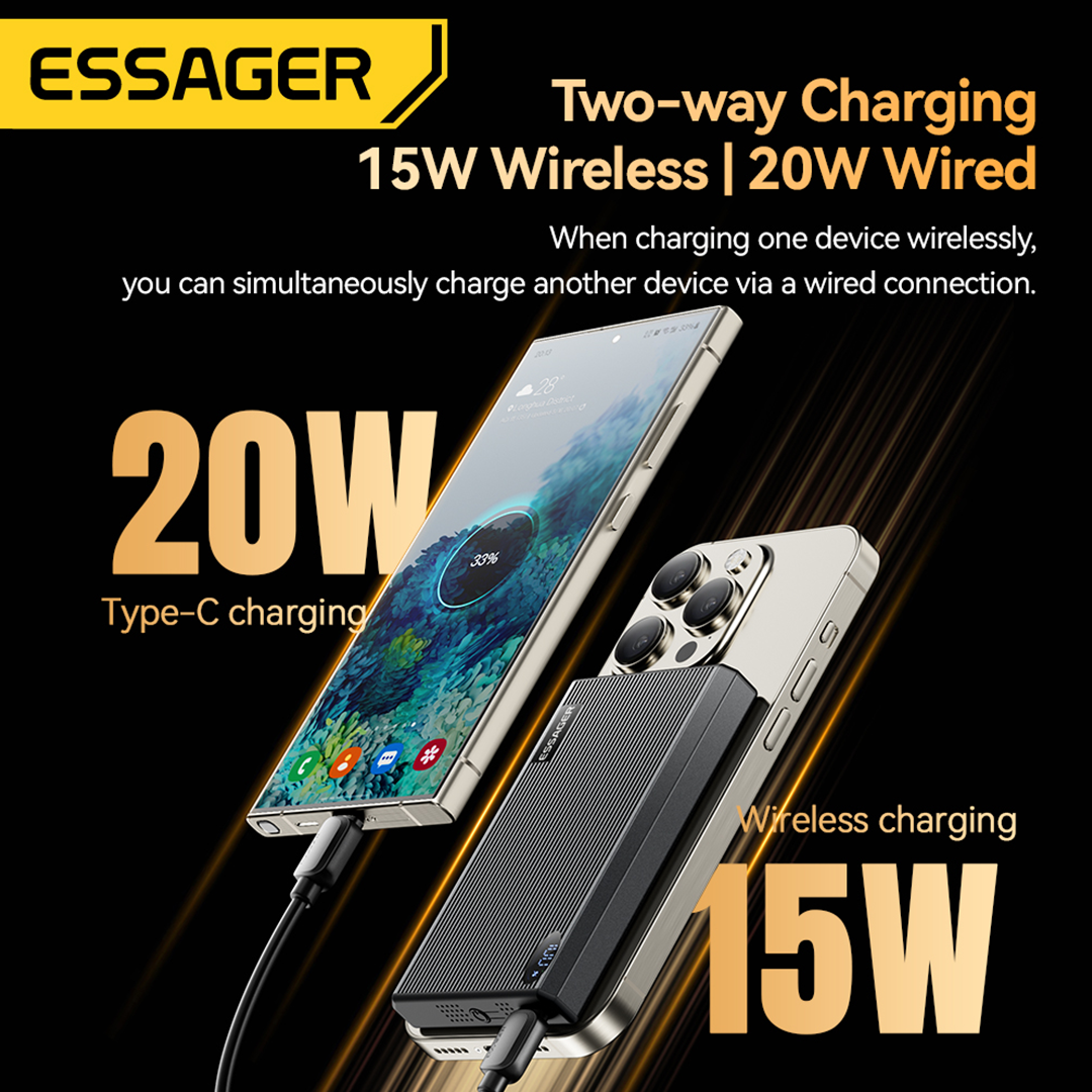 Essager 15W 10000mAh Magnetic Charging Power Bank