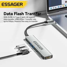 Essager 7-in-1 USB-C Hub with 4K HDMI Output