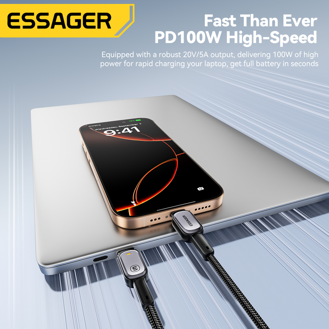 Essager Pure Zen 100W USB-C Variable Light Charging Cable (2M)